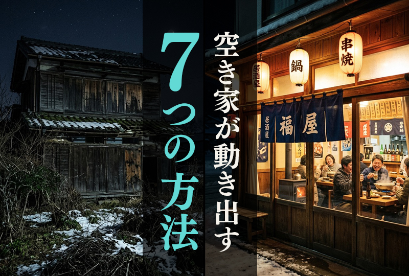 空き家 活用方法 7選 比較
