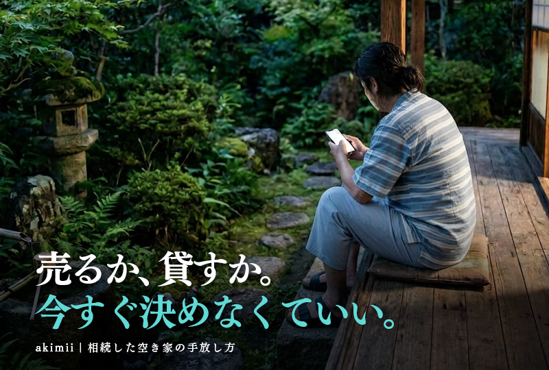 相続した空き家を売るか貸すか迷ったときにまず試すべきことを解説するイメージ