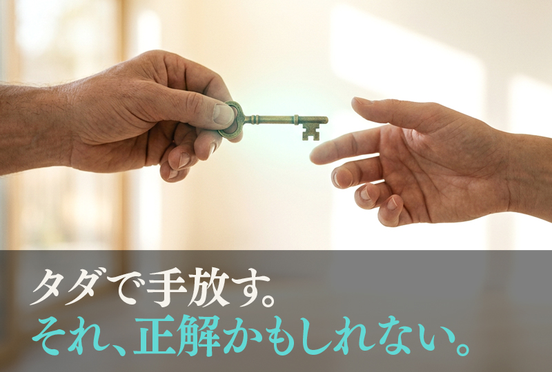 空き家 譲ります 京都市——鍵を差し出す手と受け取る手