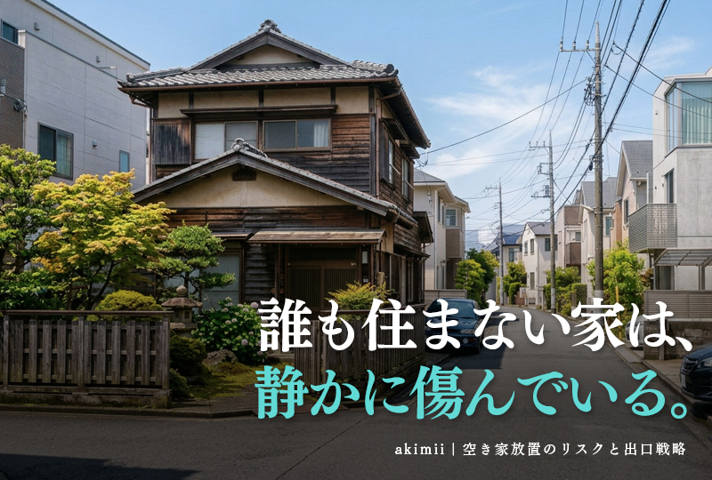 空き家を放置することで生じるリスクと「いつか使うかも」という幻想の危険性を解説するイメージ