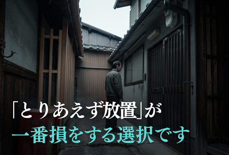 京都の空き家を売るべきか貸すべきか後悔しない選択と京都市空き家バンク活用法を解説するイメージ